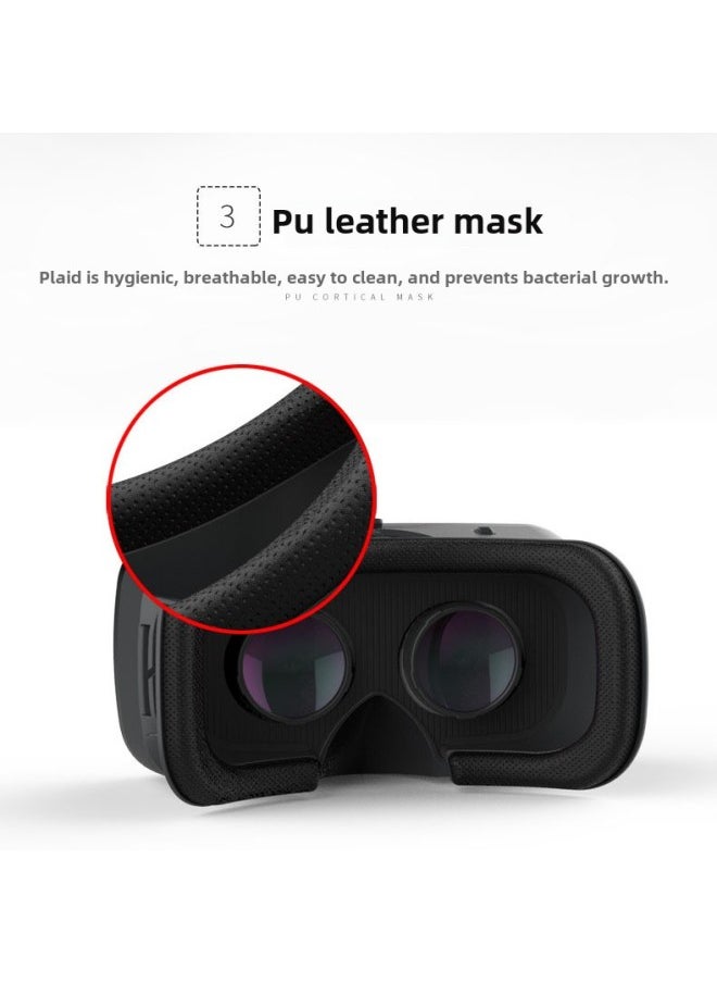 Cross-mirror VR SHINECON VR Glasses Thousand Magic 6 Generation G04 3D Mobile Phone Virtual Reality Helmet Panoramic Spot-Color:Handle Y1-White