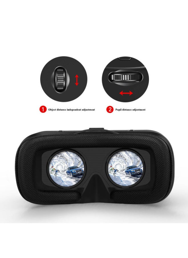 Cross-mirror VR SHINECON VR Glasses Thousand Magic 6 Generation G04 3D Mobile Phone Virtual Reality Helmet Panoramic Spot-Color:Handle Y1-White