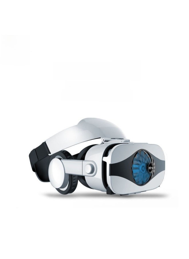FIIT VR 5F 3D Glasses Mobile Phone Vr Virtual Reality Glasses Headset 3D Helmet Headset Version Radiator-Color:5F + Y1 White
