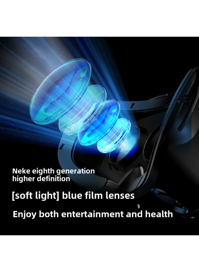 White One-piece Gift VR Classic Cinema Mobile Phone Glasses Glasses 3DVRG Special Generation Glasses-Color:Game Controller + Stand