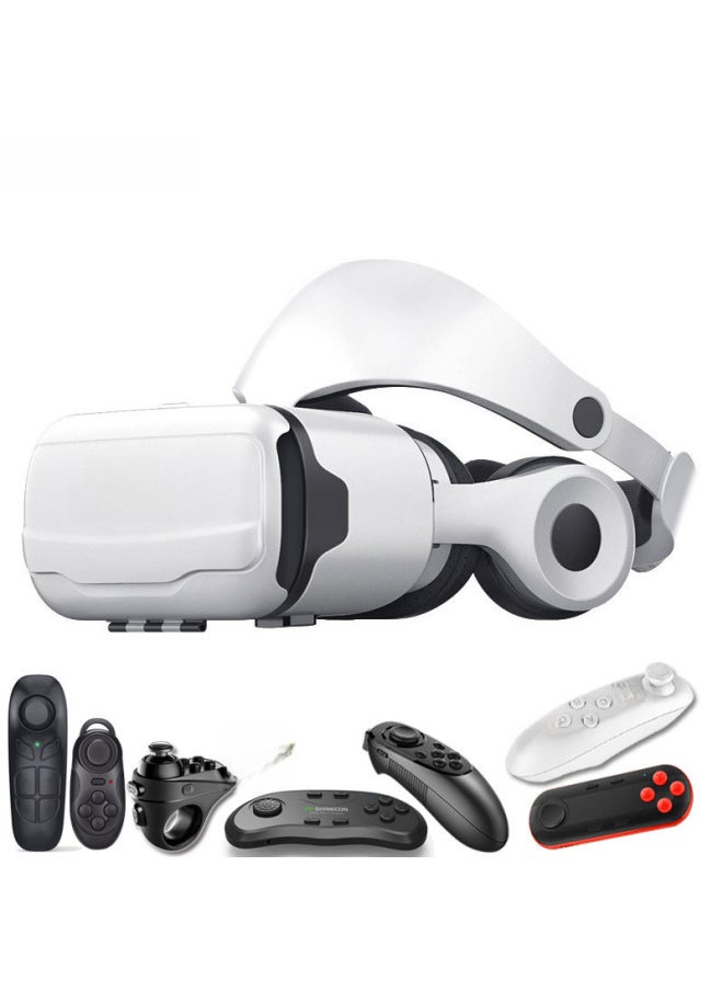 Magic Mirror G02EF HD VR Glasses Mobile Phone 3D Smart Virtual Reality Headset Glasses-Color:Four-Generation Deluxe Edition + B03
