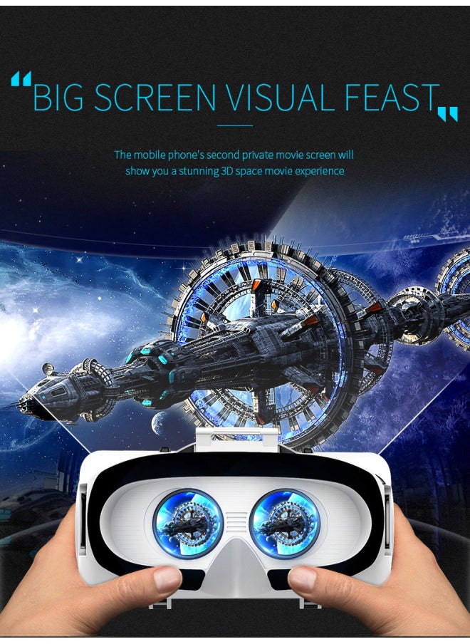 Qianhuang Mirror G06e Earphone Version Mobile Virtual Reality 3d Glasses Vr G06 Headset Digital Computer Glasses-Color:G06 Ordinary