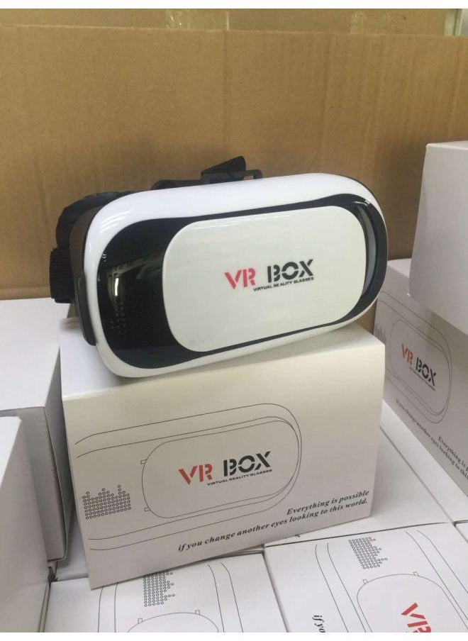 Vr BOX Second Generation Head Wear Smart Game Glasses Vr Virtual Reality Glasses Mobile Phone 3D Cinema Manufacturers Wholesale-Color:VRBOX