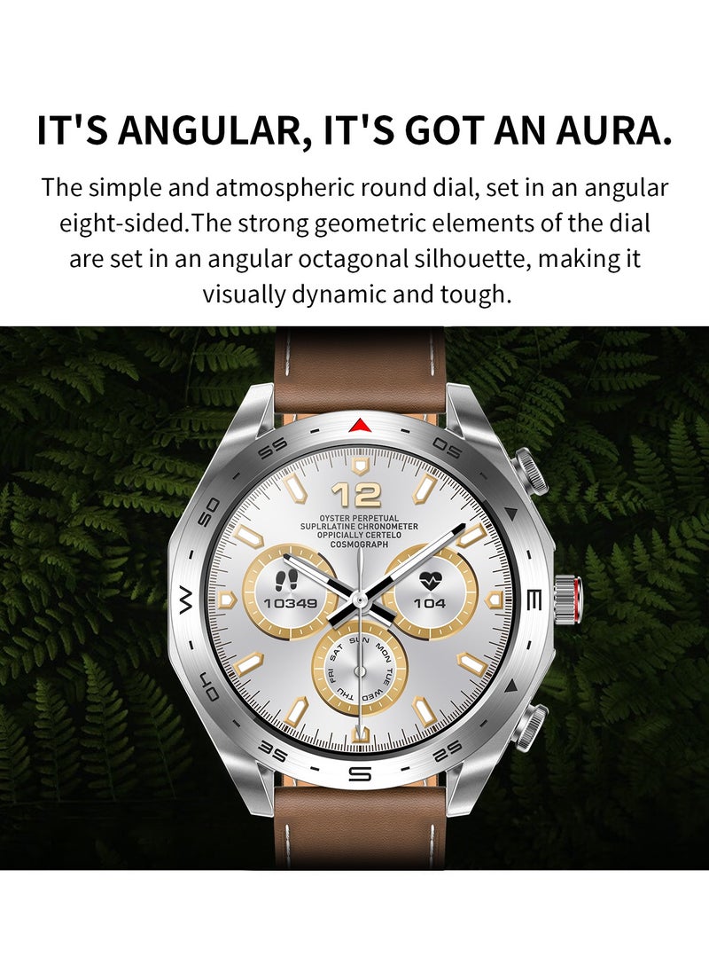 Innovative 2-in-1 Smartwatch with TWS Earbuds – 1.52″ HD Octagonal Metal Design, 4G Android SIM Card, Dynamic Rotary Crown, Dual HD Cameras & Multi-Sport Modes