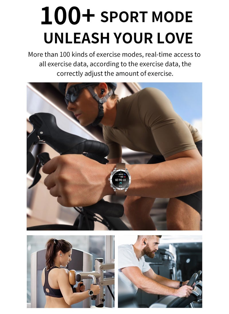 Innovative 2-in-1 Smartwatch with TWS Earbuds – 1.52″ HD Octagonal Metal Design, 4G Android SIM Card, Dynamic Rotary Crown, Dual HD Cameras & Multi-Sport Modes