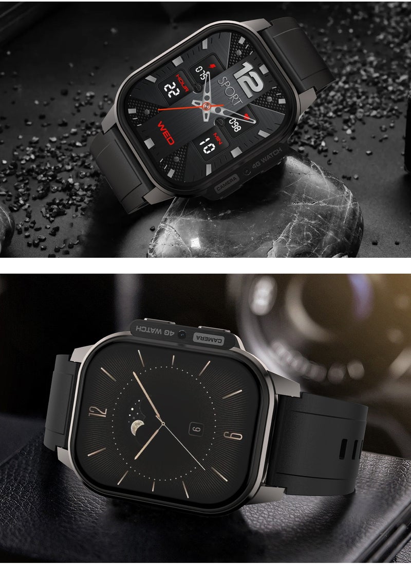 2.13″ AMOLED HD Smartwatch with 4G SIM, Heart-Rate & Fitness Tracking, Quad-Core CPU, 1000mAh Battery – Independent Calls & Messages