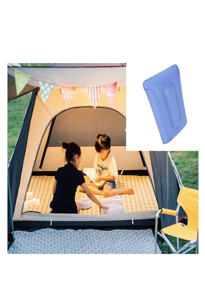 Inflatable Pillow Portable Washable Squared Smooth Surface Air Pillow Anti Bedsore Cushion Thickening Inflatable Cushion for Camping Sleeping Backpacking Hiking Traveling Elder Bedridden