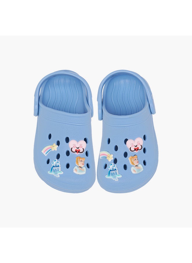 Girls Princess Accent Slip-On Clogs
