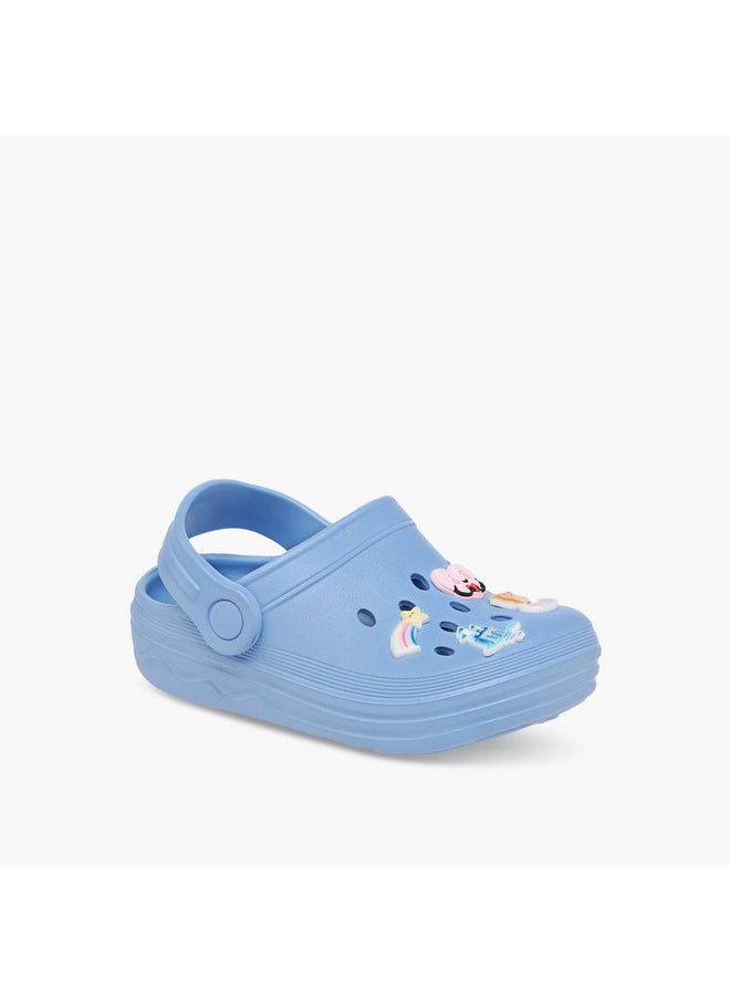 Girls Princess Accent Slip-On Clogs