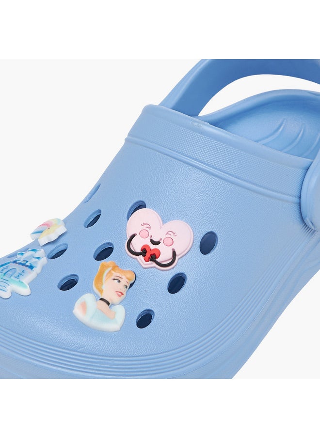 Girls Princess Accent Slip-On Clogs