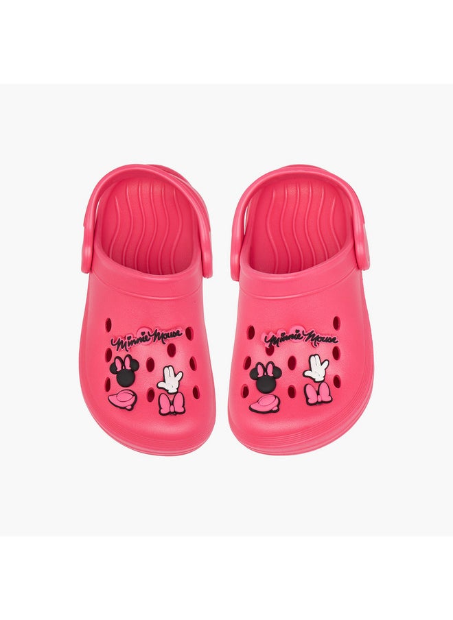 Girls Minnie Mouse Accent Slip-On Clogs