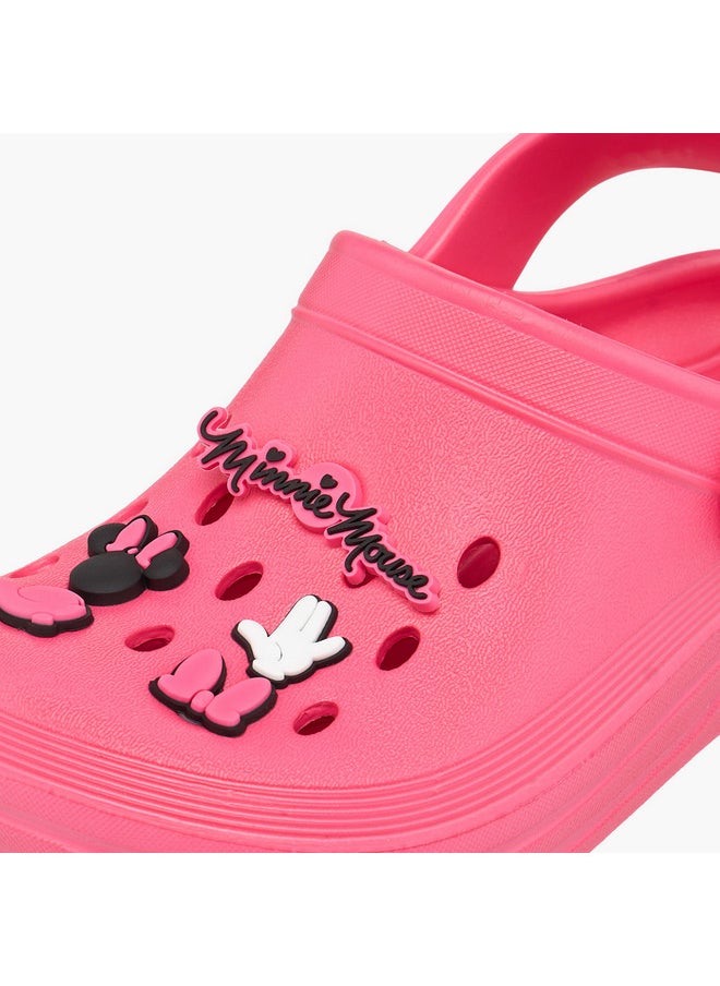 Girls Minnie Mouse Accent Slip-On Clogs