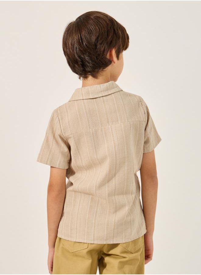 Striped Short Sleeve Shirt