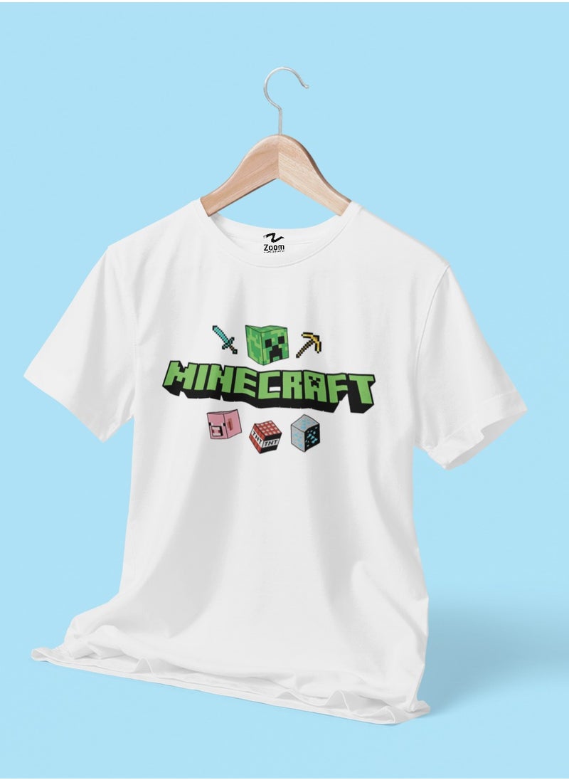 MINECRAFT T-SHIRT FOR GAMER KIDS