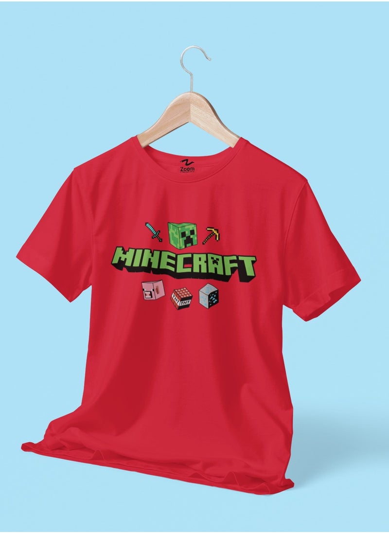 MINECRAFT T-SHIRT FOR GAMER KIDS