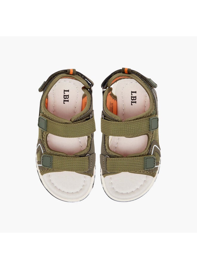 Boys Textured Floaters with Hook and Loop Closure