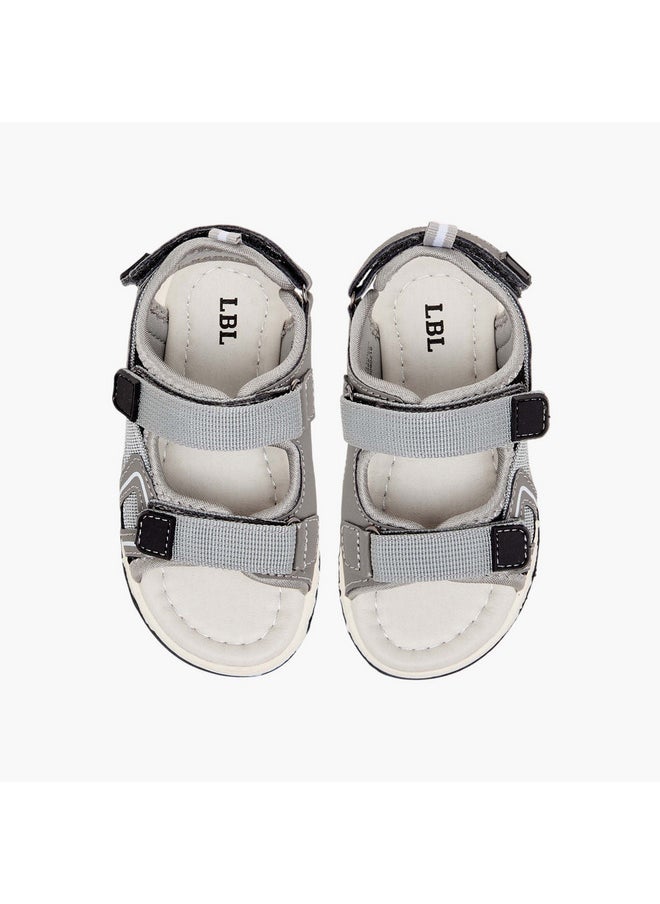 Boys Textured Floaters with Hook and Loop Closure