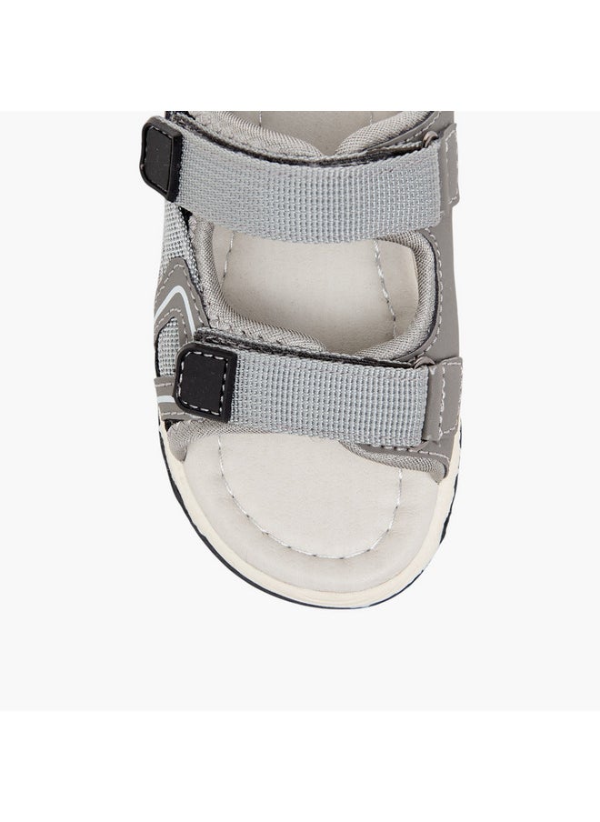 Boys Textured Floaters with Hook and Loop Closure