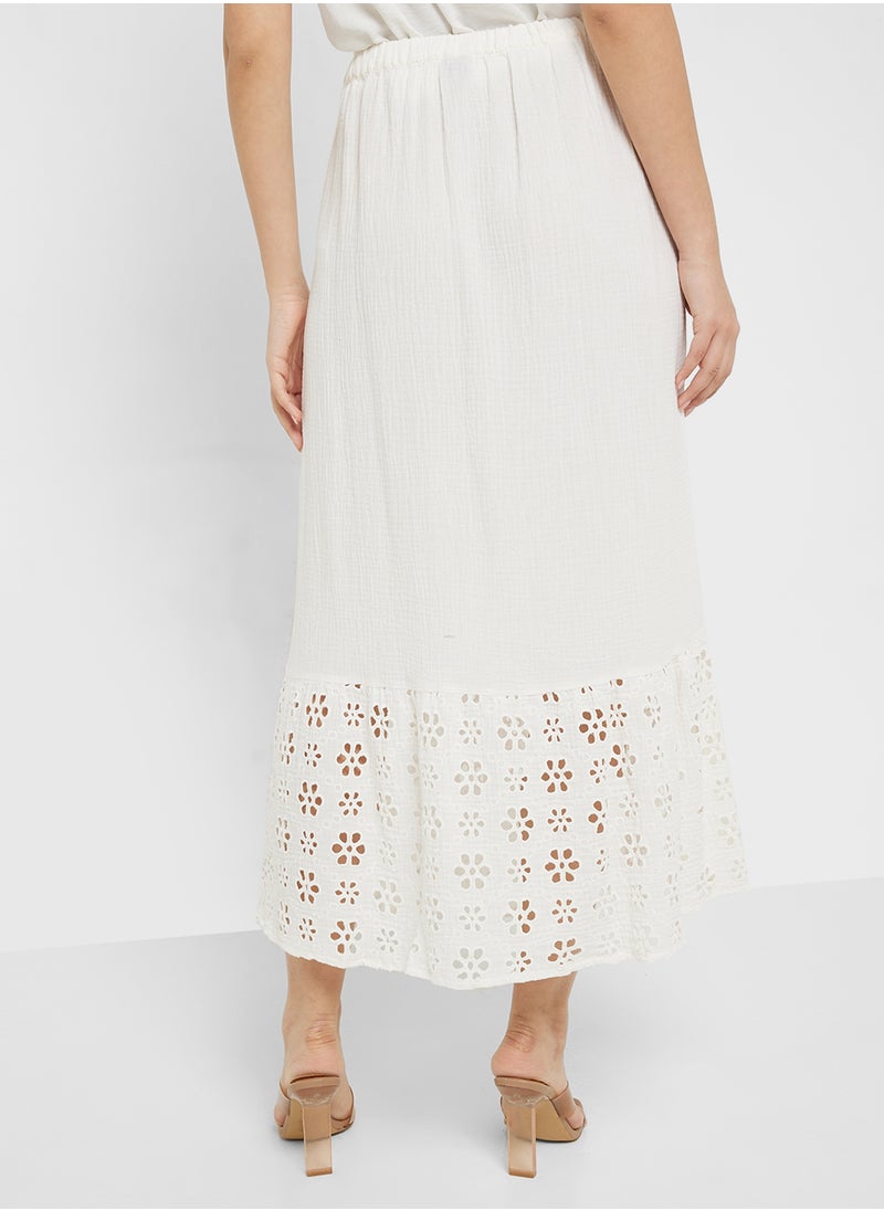 VMNATALI HW ANCLE SKIRT WVN GA