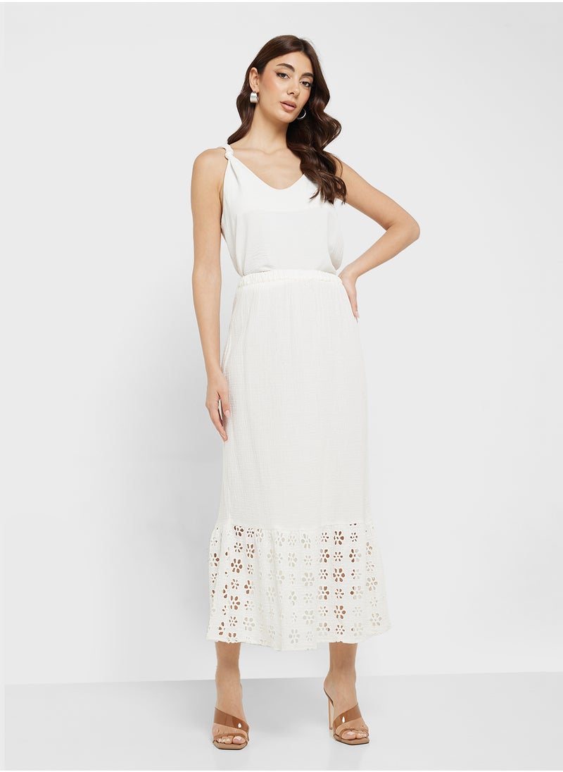 VMNATALI HW ANCLE SKIRT WVN GA