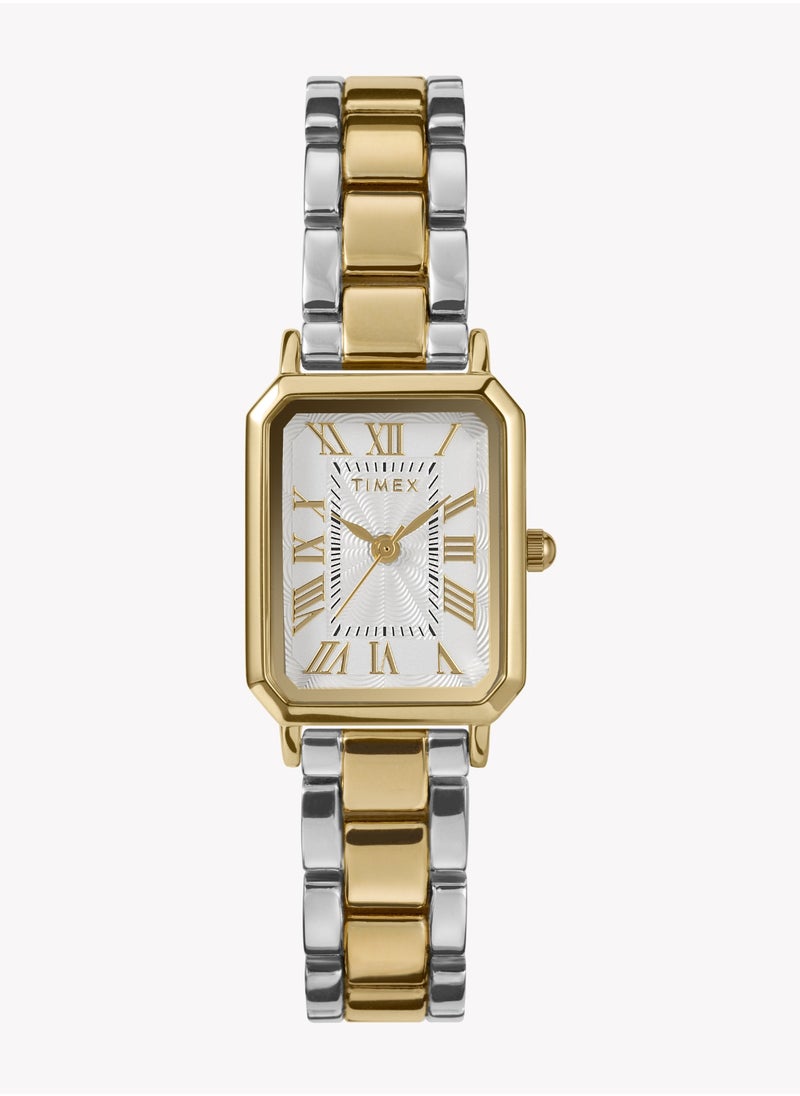 Timex Women's Silver/Gold Alloy Watch | TW2Y01300