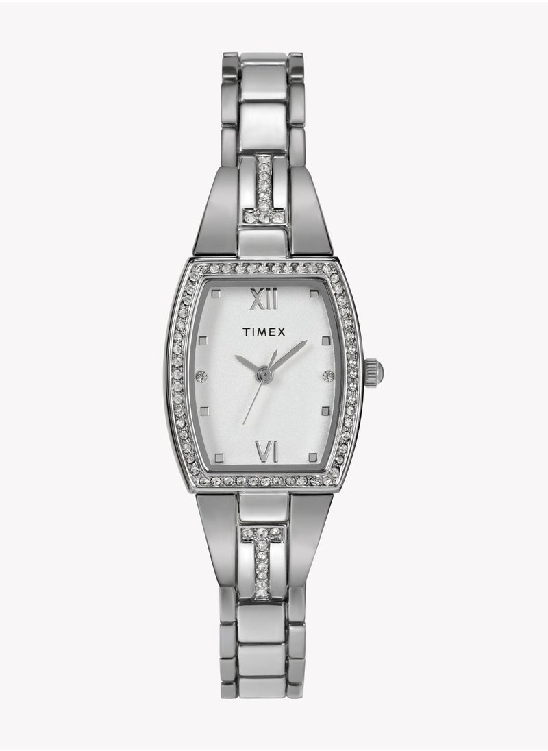 TIMEX Women's Silver Alloy Watch | Model TW2W95600