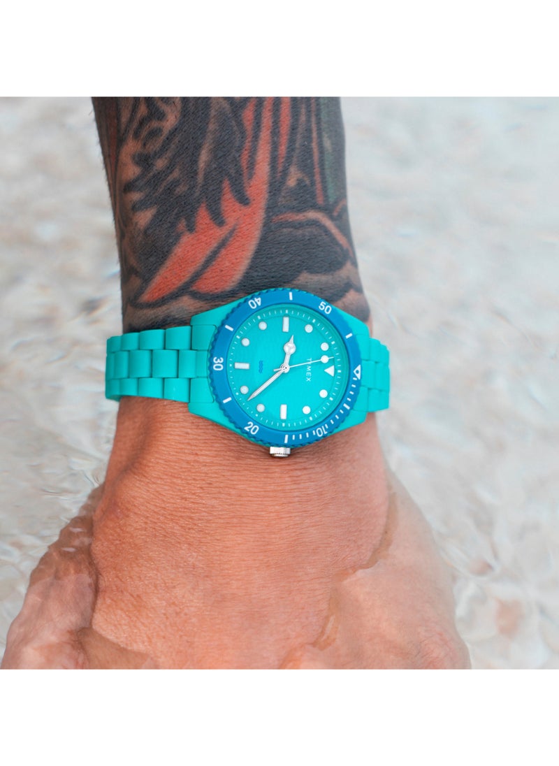 TIMEX Women's Green Ocean Plastic Watch | TW2Y04700