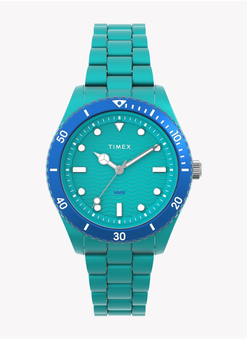 TIMEX Women's Green Ocean Plastic Watch | TW2Y04700