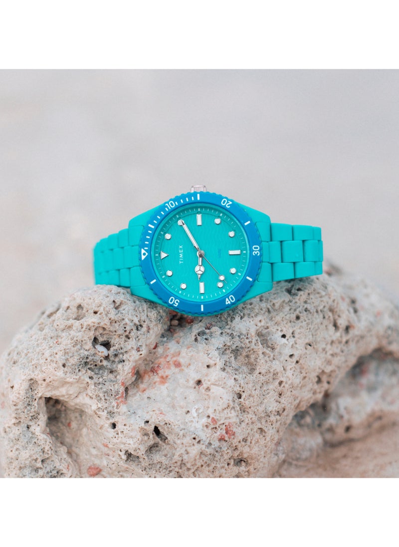 TIMEX Women's Green Ocean Plastic Watch | TW2Y04700