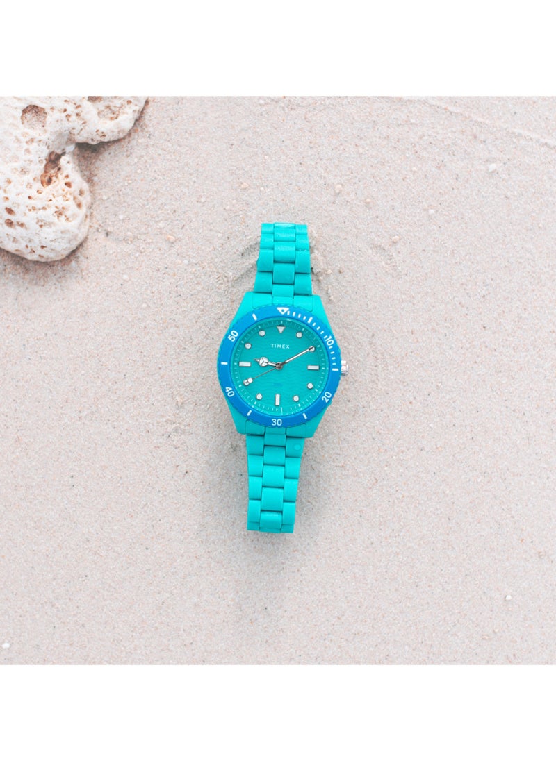 TIMEX Women's Green Ocean Plastic Watch | TW2Y04700
