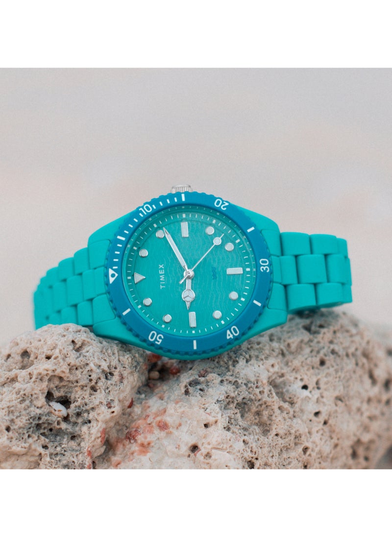 TIMEX Women's Green Ocean Plastic Watch | TW2Y04700
