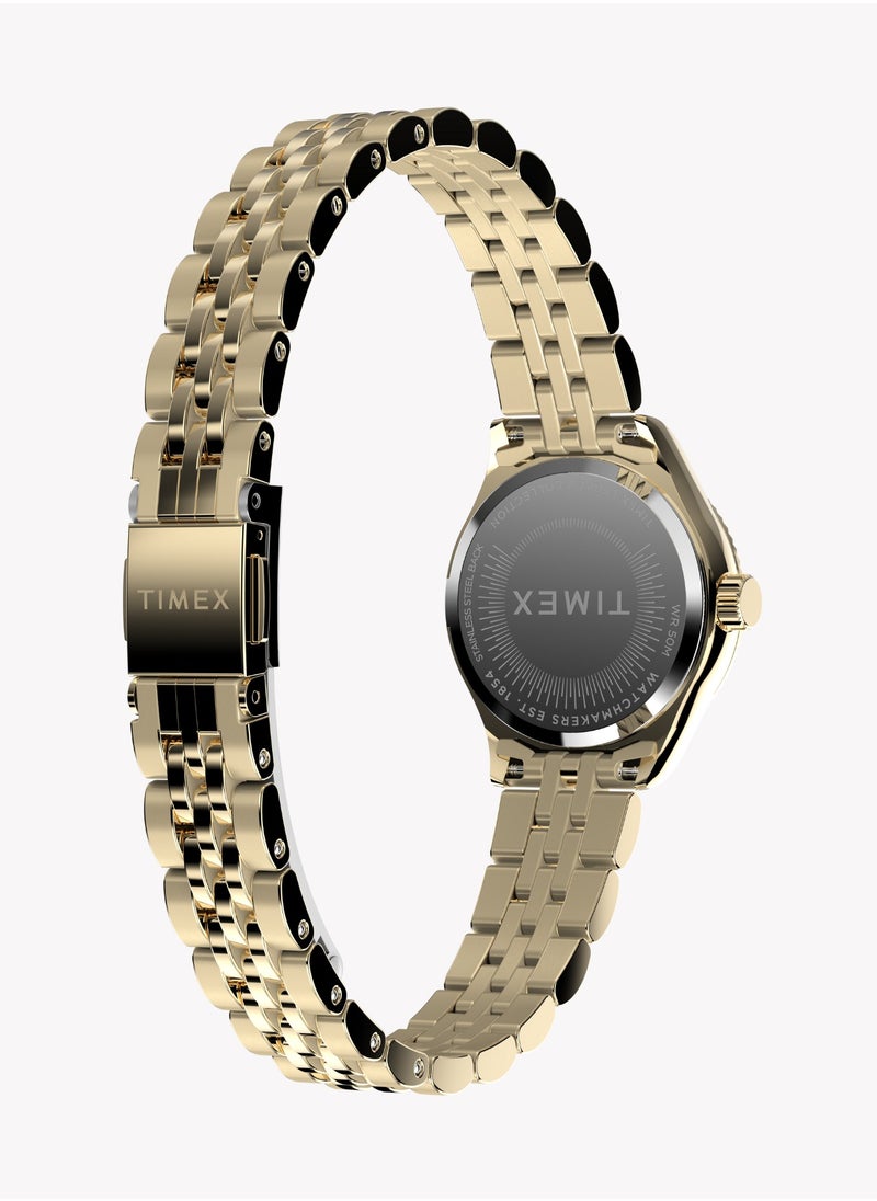 TIMEX Women's Gold-Tone Watch, Gold/Pink | TW2W90800