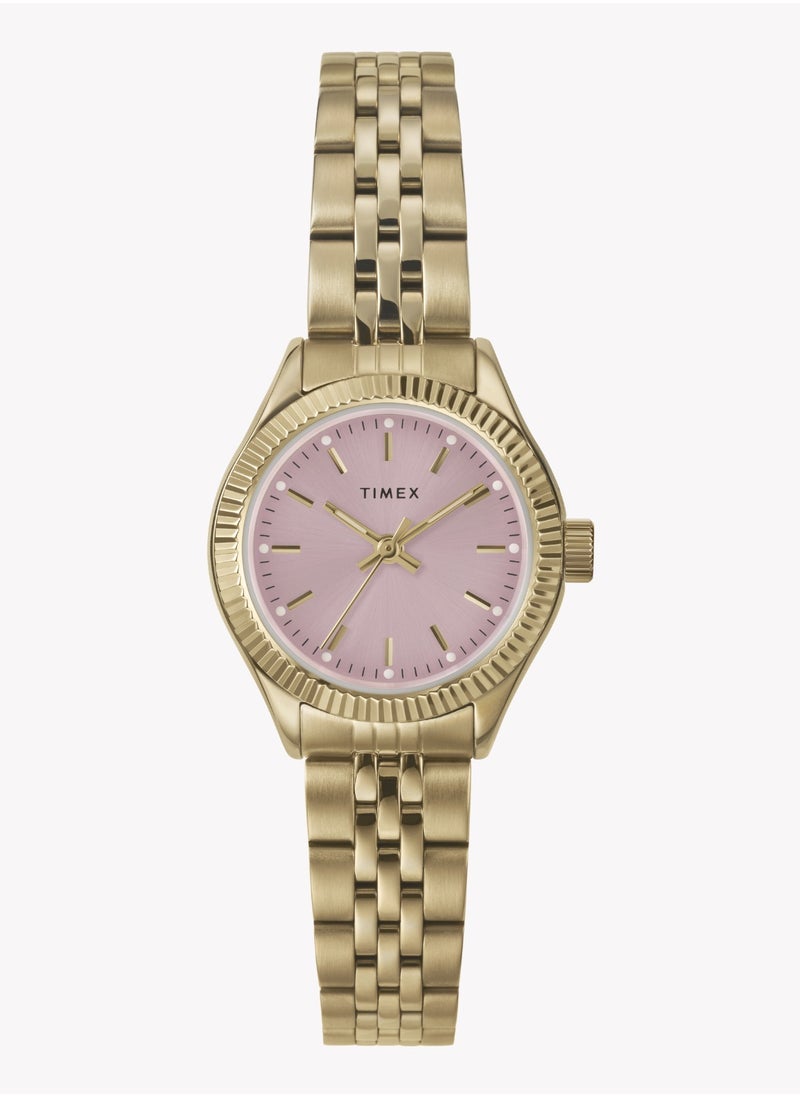 TIMEX Women's Gold-Tone Watch, Gold/Pink | TW2W90800