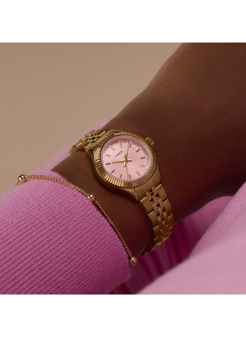 TIMEX Women's Gold-Tone Watch, Gold/Pink | TW2W90800