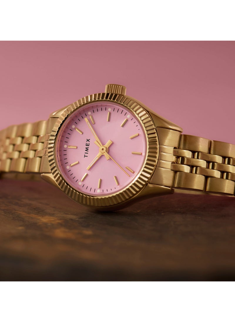 TIMEX Women's Gold-Tone Watch, Gold/Pink | TW2W90800