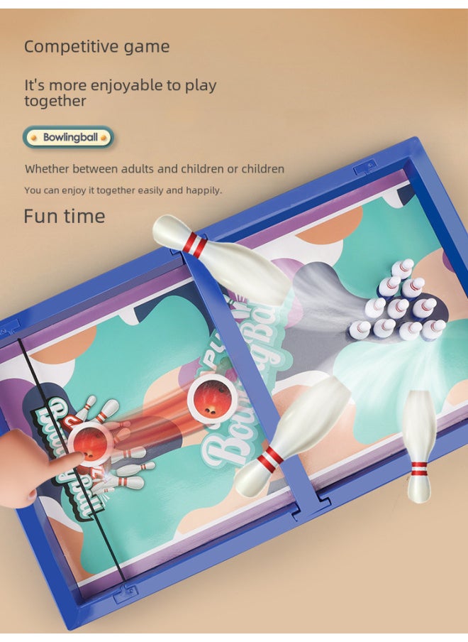 Baby Educational Bowling Toys Parent-child Interactive Desktop Catapult Game Creative Practical Wholesale-Color:Unlimited