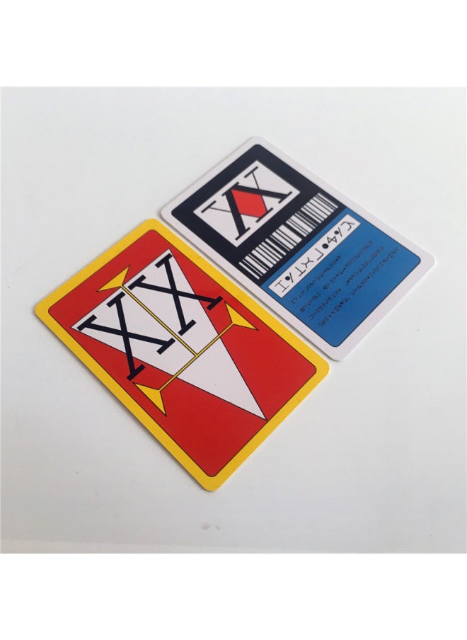 Full-time Hunter License Card HUNTERxHUNTER Kioso Kulolo Kola Cosplay-Color:2-Star License (Red)