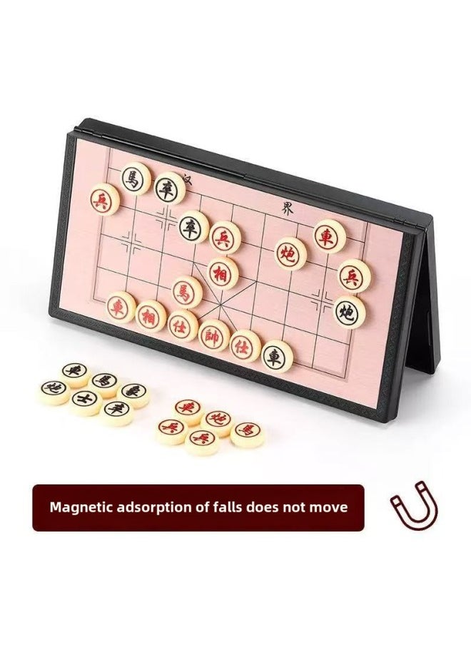 Chenguang Magnetic Gobang Chess Chess Flying Chess Checkers Colosseum Chess International Rubber Foldable Children's Educational Toys-Color:959b9 Checkers