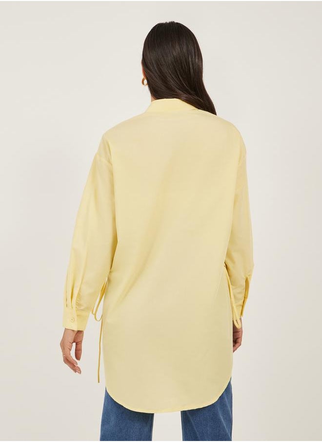 Oversized Longline Side Split Shirt