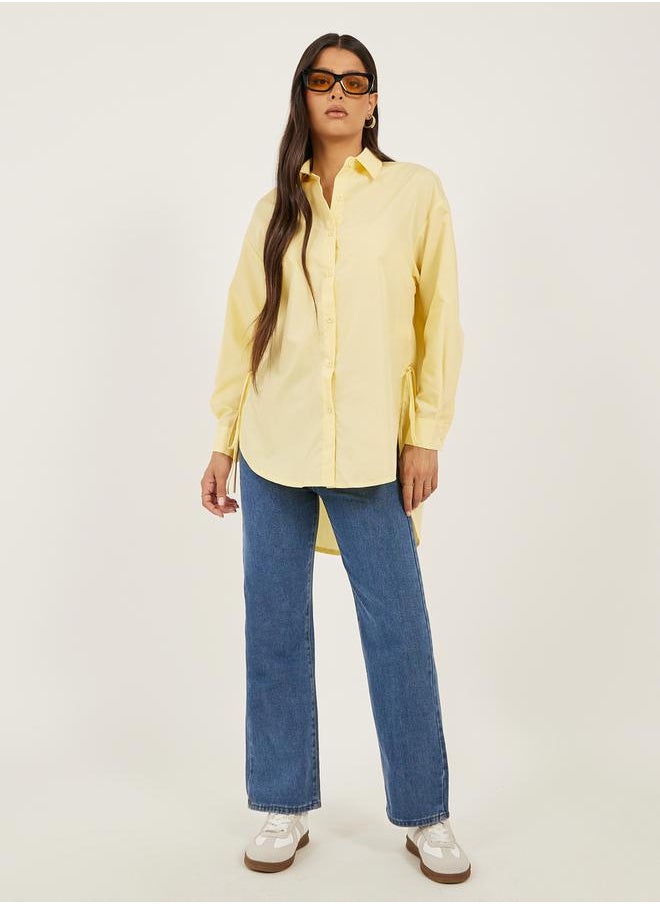 Oversized Longline Side Split Shirt