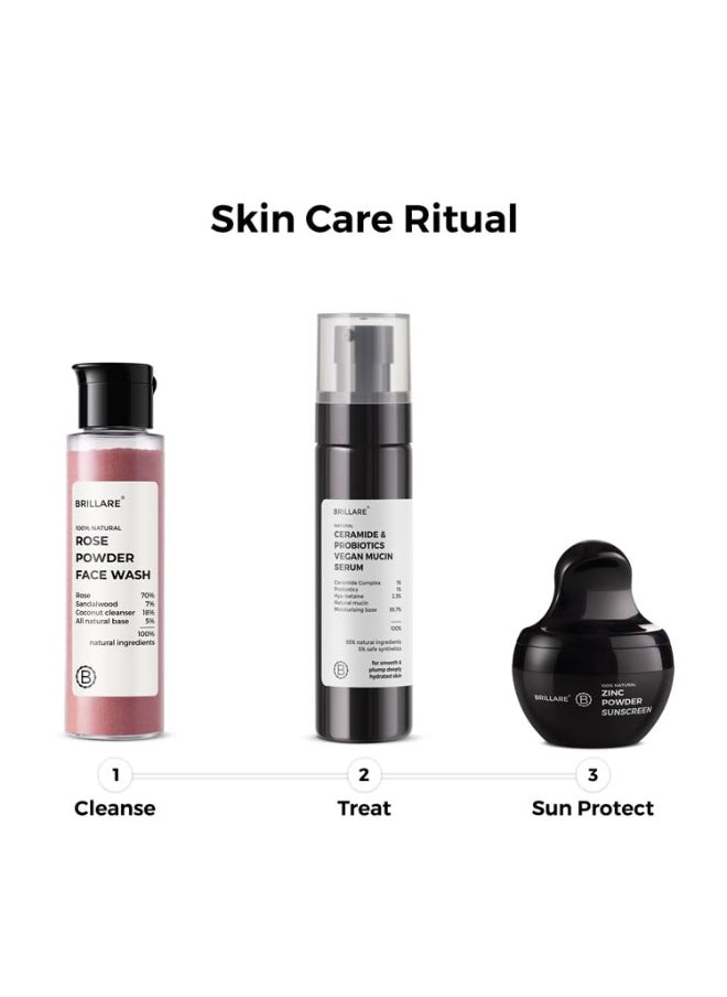 Vegan Mucin Power Repair Essence | Ceramide & Probiotics Serum for Hydration, Elasticity & Skin Barrier | For All Skin Types (100ML)
