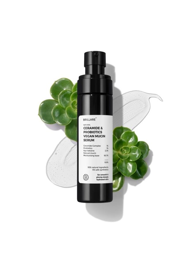 Vegan Mucin Power Repair Essence | Ceramide & Probiotics Serum for Hydration, Elasticity & Skin Barrier | For All Skin Types (100ML)