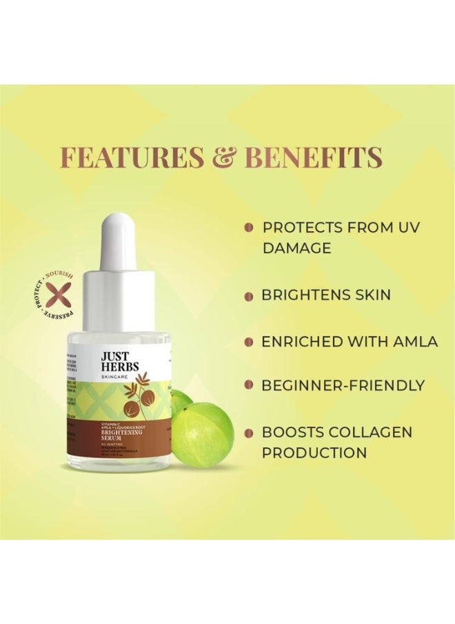 Amla Vitamin C Face Serum For Glowing Skin & Brightening,Reduce Dark Spots - Suitable for All Skin Types Men & Women - 30ml