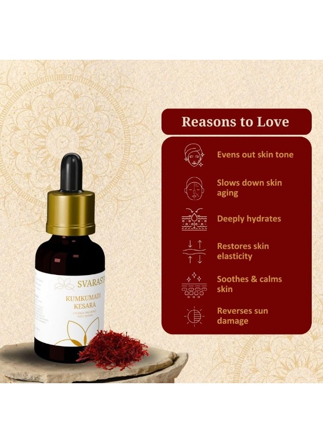 Kumkumadi tailam ayurvedic anti-aging Face Serum | Gives you glowing and brightened skin | Men and Women | 12 ml