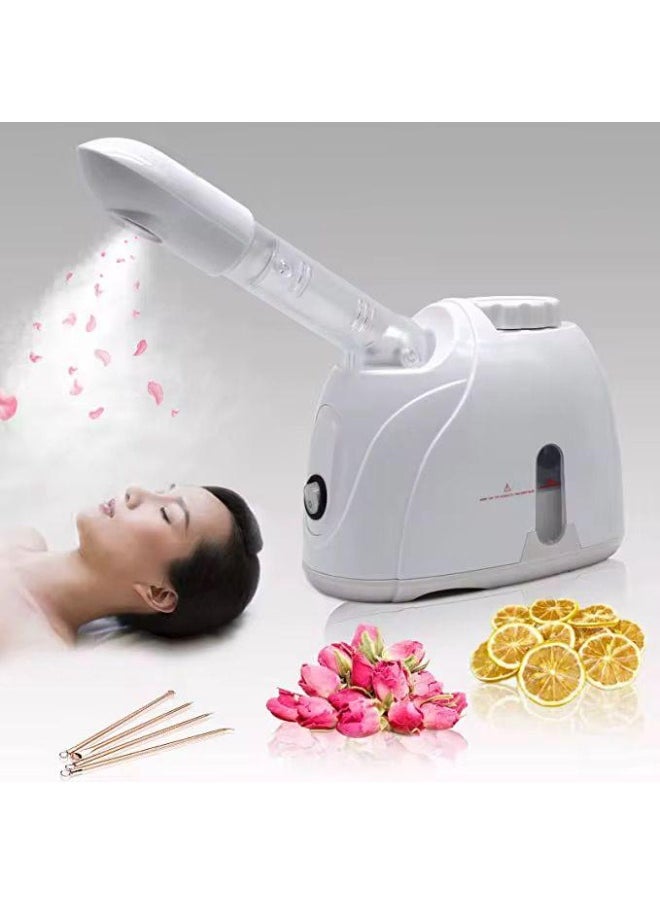 Face Steamer with 360° Rotatable Sprayer,Hot Mist Humidifier Steamer,Portable Facial Steamer for Personal Care,Use at Home or Salon