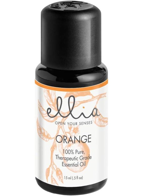 Ellia Orange Diffuser Essential Oil | 15ml, 100% Pure, Therapeutic Grade