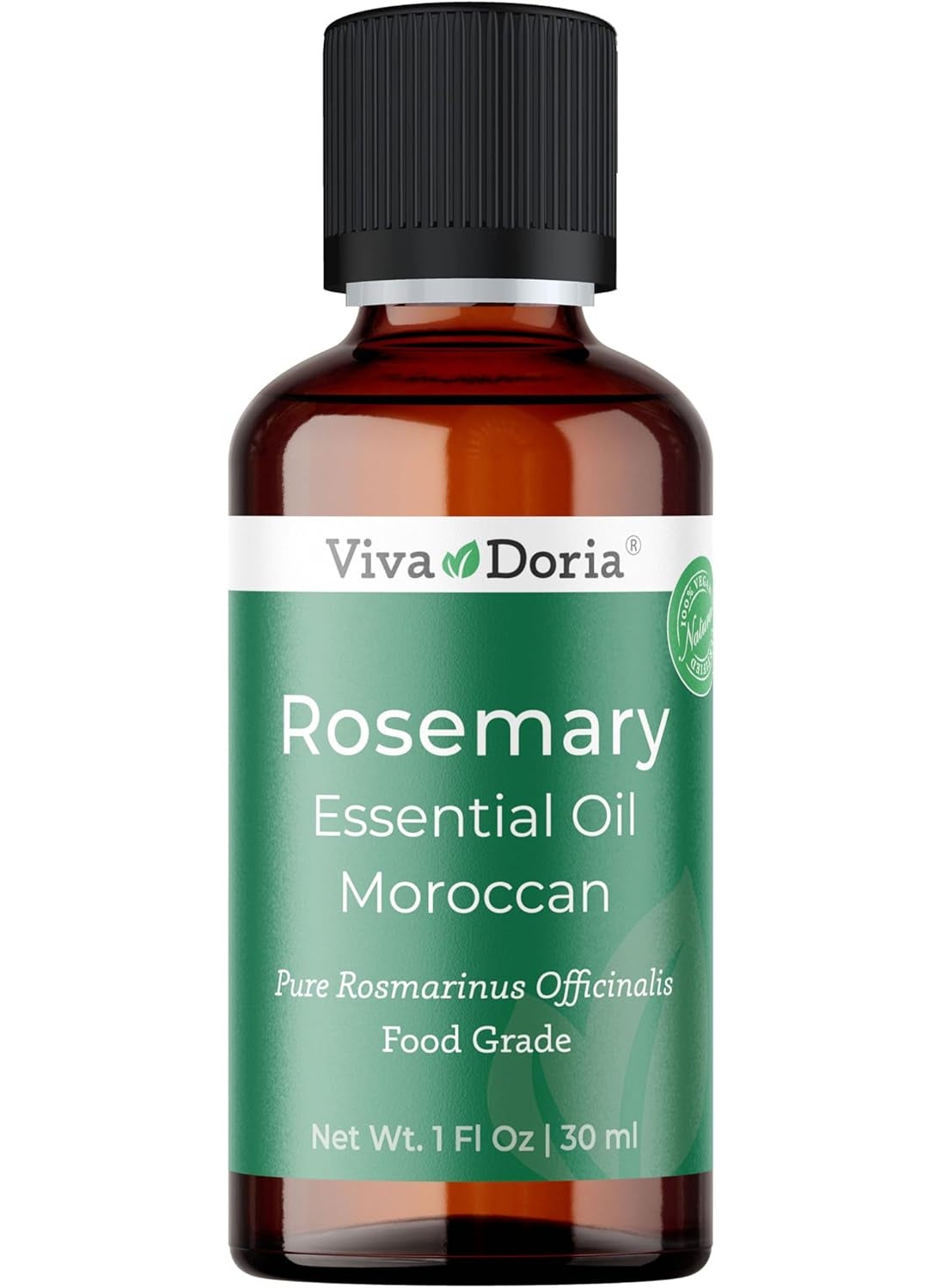 Viva Doria Rosemary Essential Oil, 100% Pure, Natural Essential Oil, Undiluted, for Aromatherapy | Food Grade, 30 mL (1 Fluid Ounce)