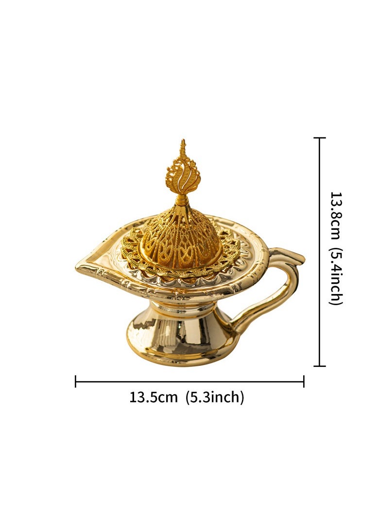 Incense burner Holder, home atmosphere decoration,Hollowed-out design, Bukhoor, 13.5*13.8 cm