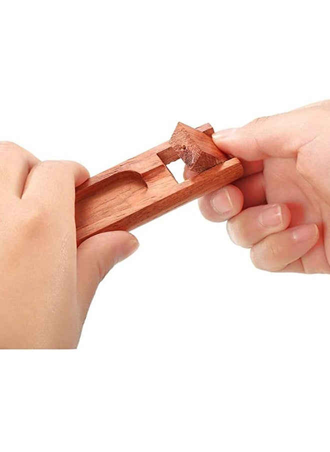 Beautiful Handmade Wooden Incense Stick Holder, Premium Incense Holder with Adjustable Angle, Upgraded Insence Holder Wooden, Classic Incense Burner for Incense Cone and Sticks