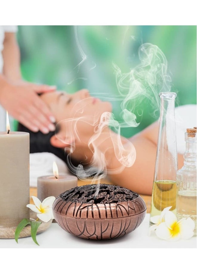 Coil Incense Holder Incense Container Cone Retro Incense Bowl Incense Holder for Relaxation and Meditation, Insulation use for Coil Incense Incense Ash Catcher for Home Office Yoga Ornament